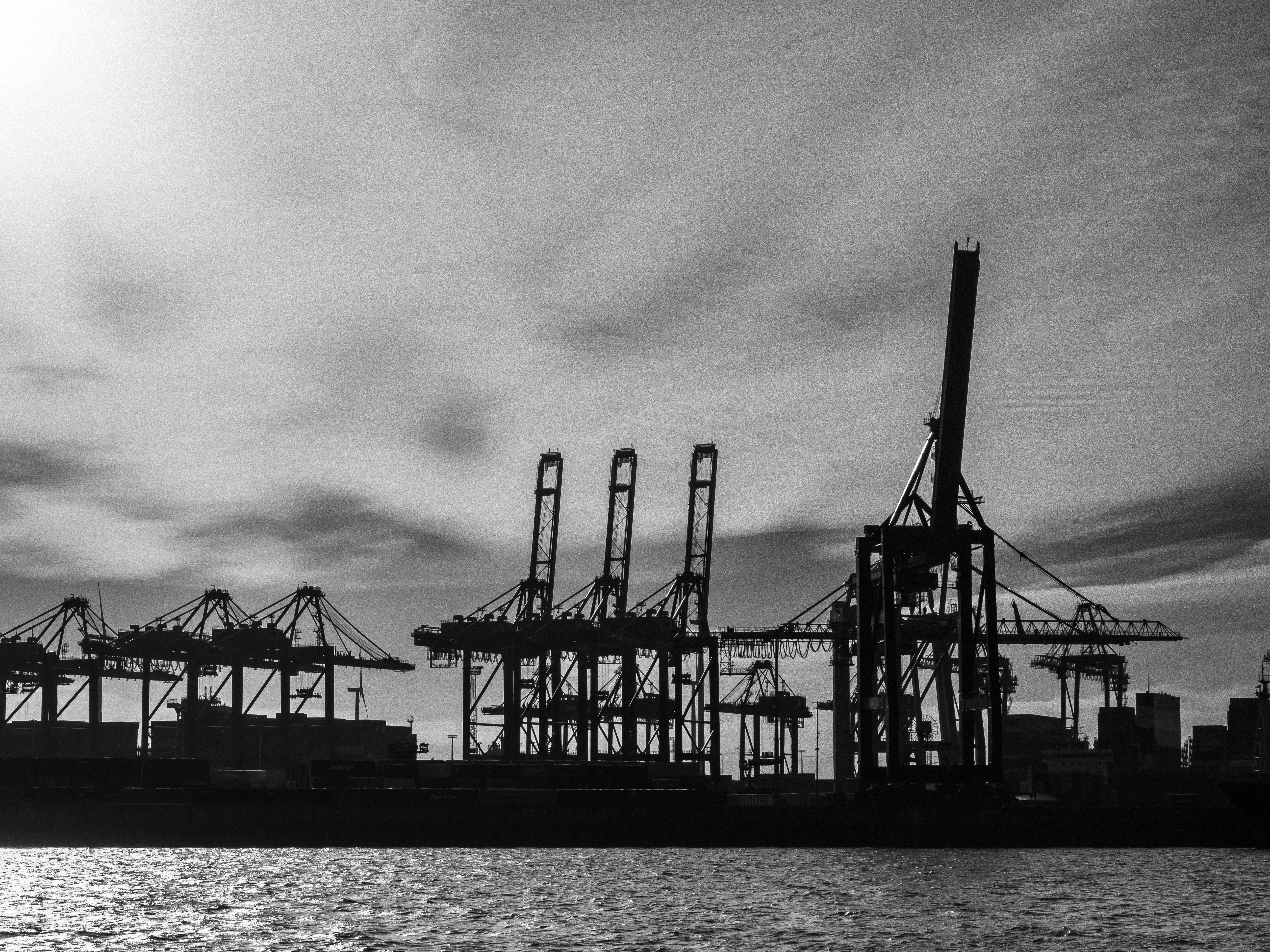 Elbkräne bei HH-Övelgönne I