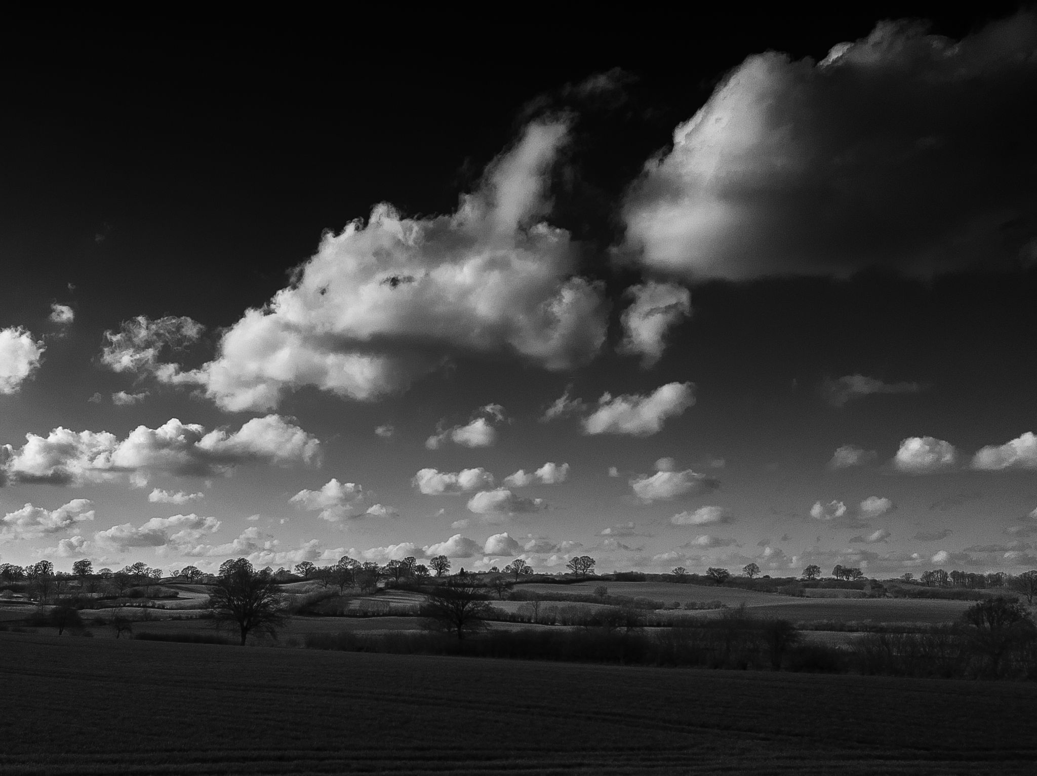 Wolken über Landschaft