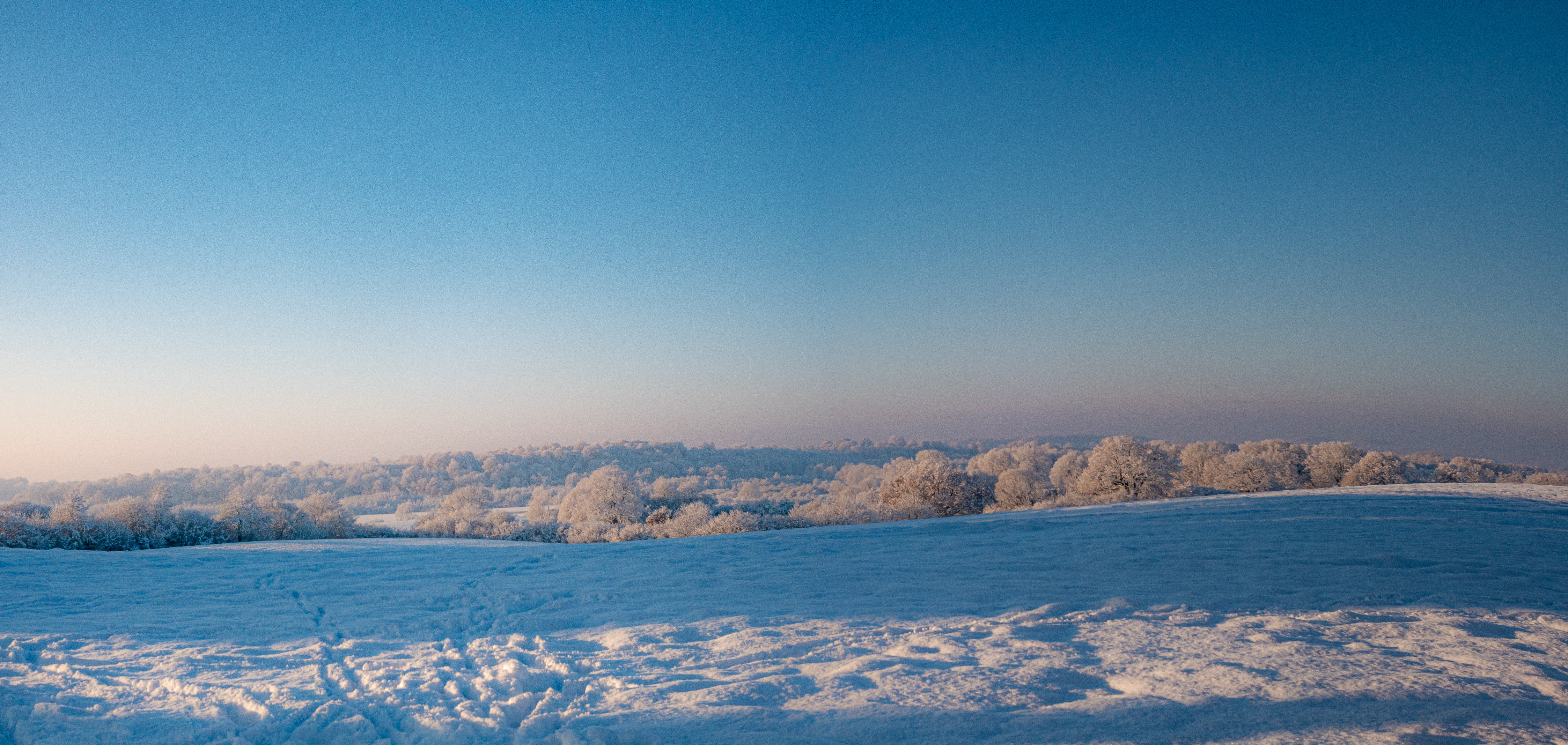 winterliche Abendstimmung