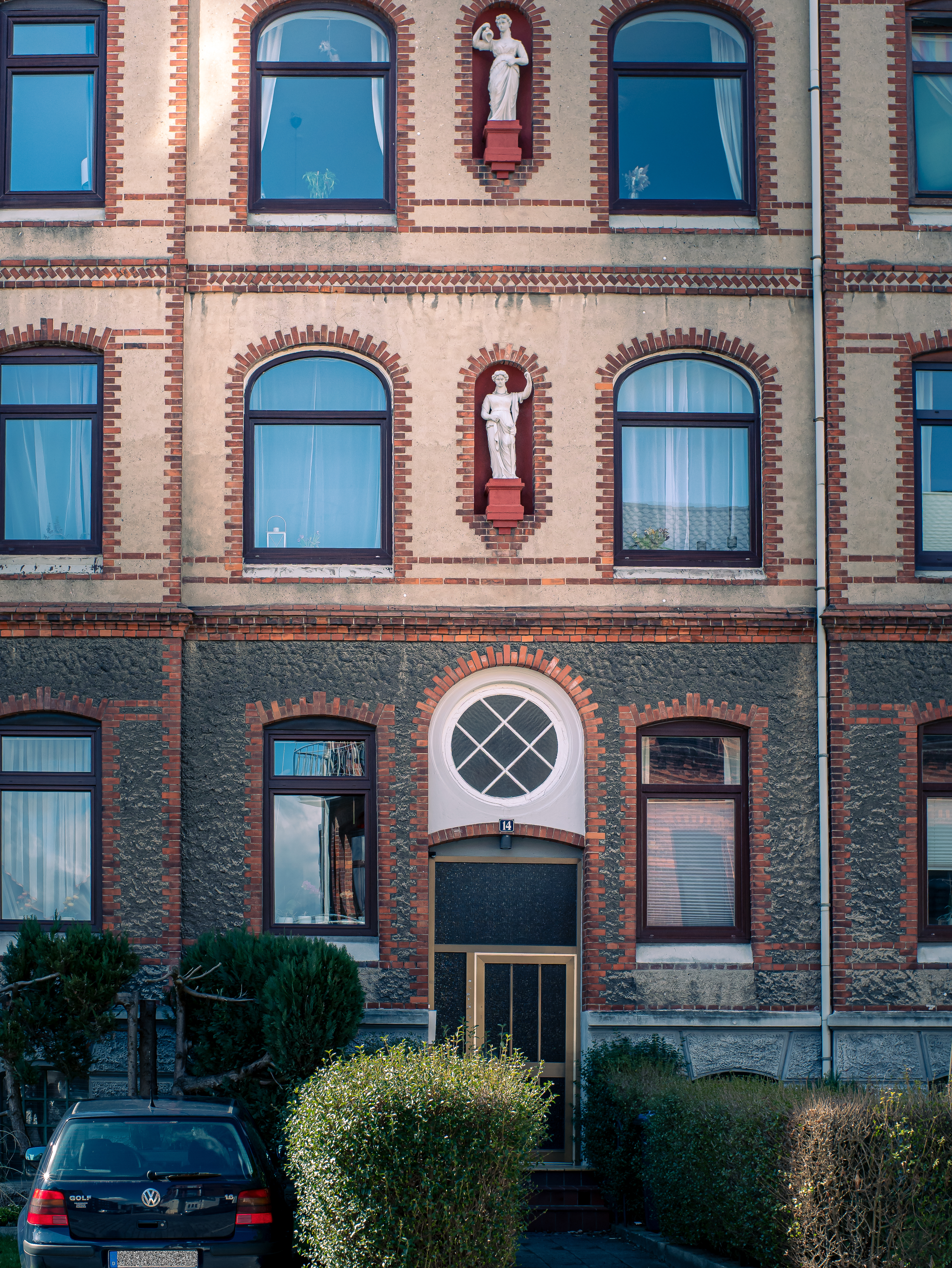 Fassade im Krusenrotter Weg, Kiel